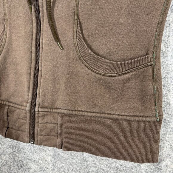 Lululemon Athletica Scuba Igloo Sunrise Rare  Zip Up Brown Jacket Size 8 - Picture 10 of 15